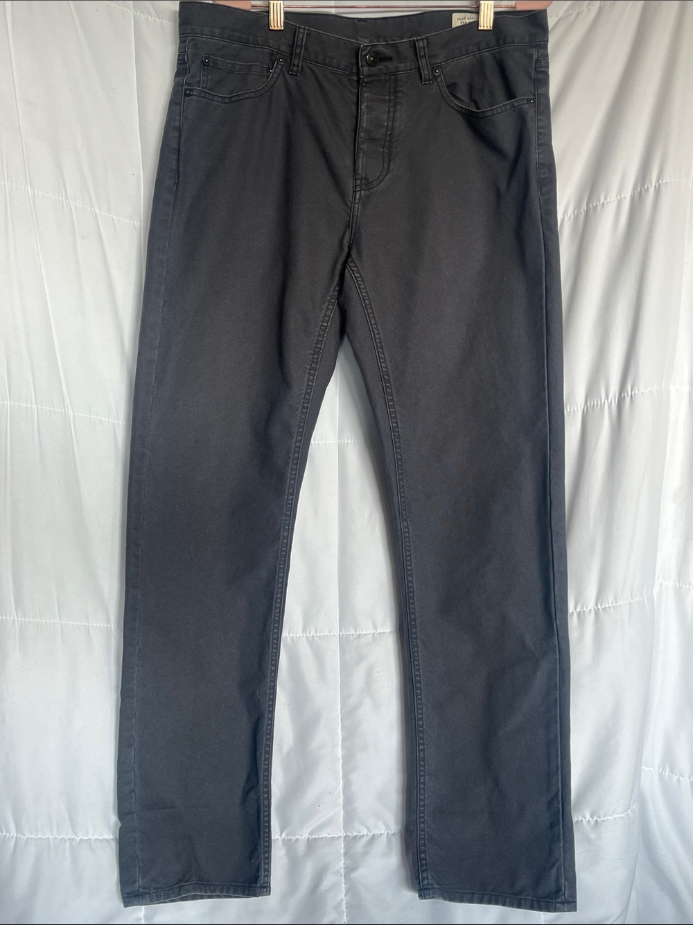 Club Monaco Slim Fit Jeans Mens 32x32 Light Charcoal Grey Denim Jeans